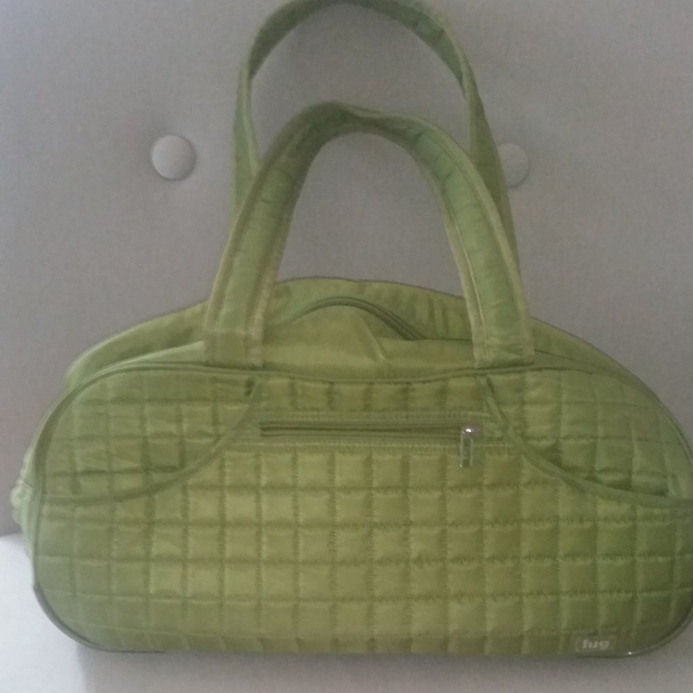 Lug large chartreuse duffle/travel bag